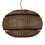 Lámpara colgante ratán café Ø63x35 cm E27 - LGLC0158