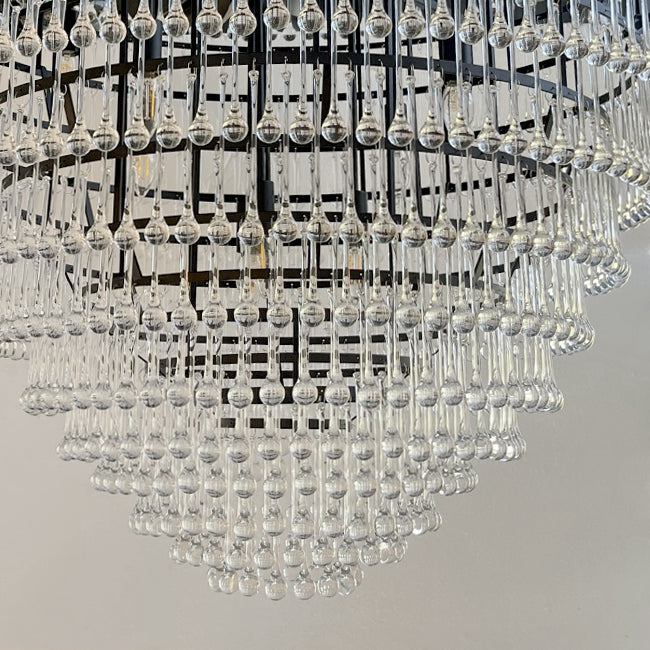 Lámpara colgante gotas vidrio Ø1,00 cm 30 luces E14 - LGLC0173