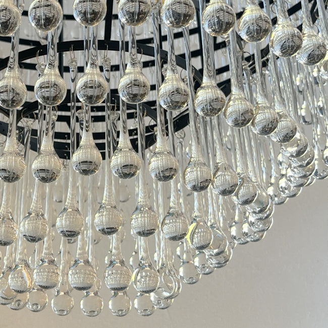 Lámpara colgante gotas vidrio Ø1,00 cm 30 luces E14 - LGLC0173