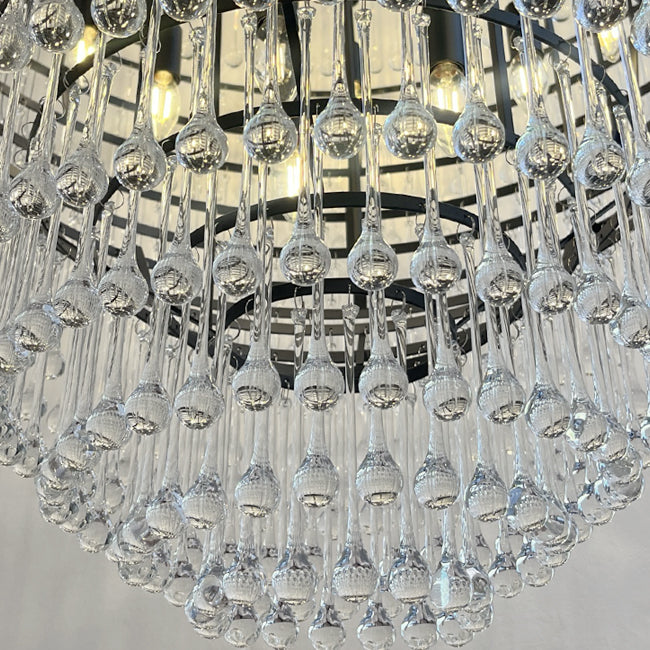 Lámpara colgante gotas vidrio Ø1,00 cm 30 luces E14 - LGLC0173