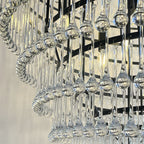 Lámpara colgante gotas vidrio Ø1,00 cm 30 luces E14 - LGLC0173
