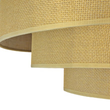 Cargar imagen en el visor de la galería, Lámpara colgante metal rafia Ø75x47 cm 6 luces E27 - LGLC0174
