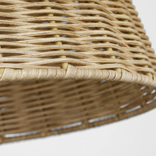 Lámpara metal bronce ratán natural Ø53x1,20 cm  E27 - LGLC0178