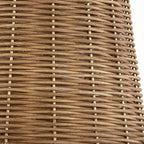 Lámpara colgante metal bronce ratán natural Ø32x33 cm 3 luces E27 - LGLC0184
