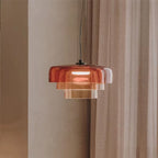 Lámpara colgante vidrio naranjo 42x26cm LED 5W- LGLC0187