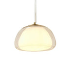 Lámpara colgante vidrio blanco 40x30cm E27 - LGLC0192
