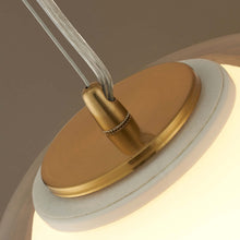 Cargar imagen en el visor de la galería, Lámpara colgante Vidrio Blanco 30x23cm 8w LED- LGLC0192
