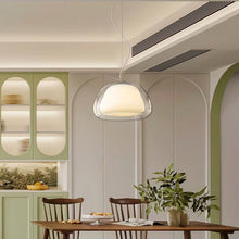 Cargar imagen en el visor de la galería, Lámpara colgante Vidrio Blanco 30x23cm 8w LED- LGLC0192
