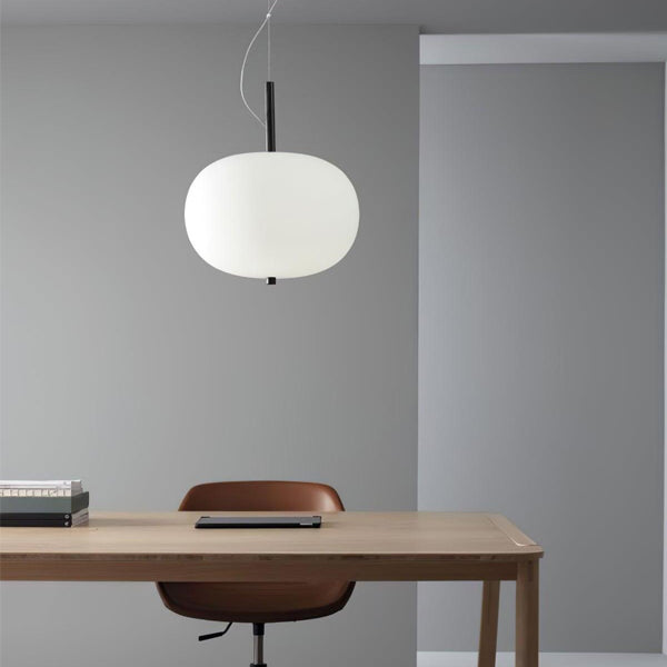 Lámpara colgante metal vidrio opal Ø33x26 cm 8W LED - LGLC0193