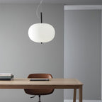 Lámpara colgante metal vidrio opal Ø33x26 cm 8W LED - LGLC0193