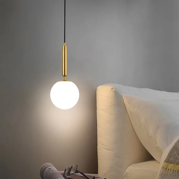 Lámpara colgante Vidrio E27 20x40CM - LGLC0197