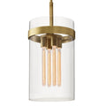 Lámpara colgante metal vidrio Ø30x50 cm E27 - LGLC0199