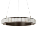 Lámpara colgante metal albastro blanco Ø63x8cm 40W LED - LGLC0200