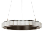 Lámpara colgante metal albastro blanco Ø63x8cm 40W LED - LGLC0200