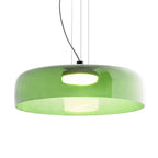 Lámpara colgante vidrio verde 42x11cm LED 5W - LGLC0206