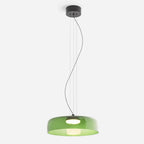 Lámpara colgante vidrio verde 42x11cm LED 5W - LGLC0206