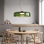 Lámpara colgante vidrio verde 42x11cm LED 5W - LGLC0206