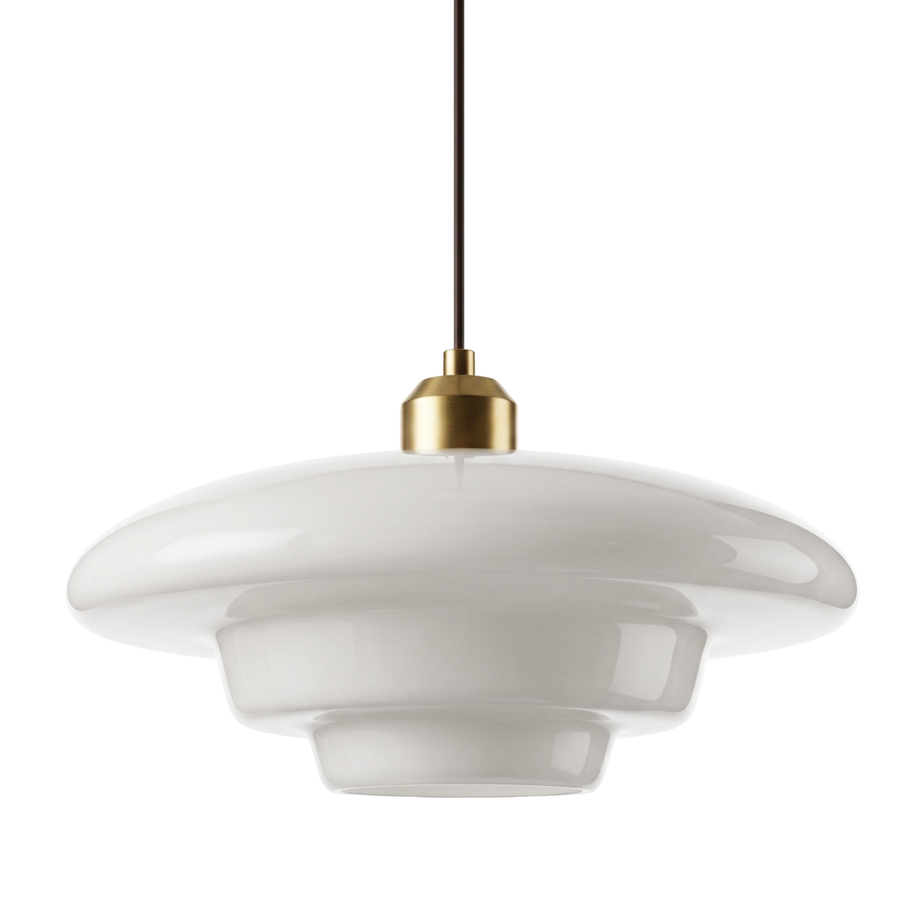 Lámpara colgante vidrio opal  Ø30x140cm E27 - LGLC0207