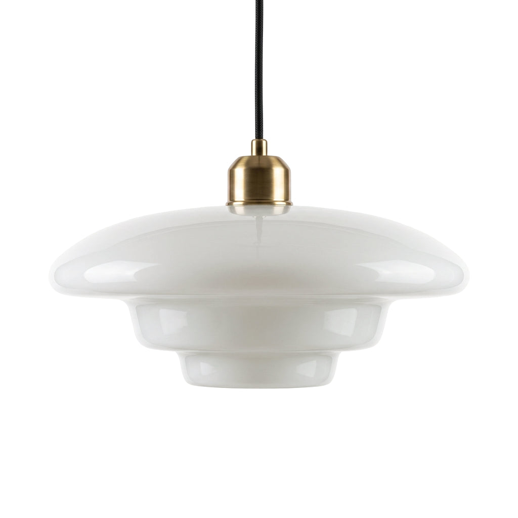 Lámpara colgante vidrio opal  Ø30x140cm E27 - LGLC0207