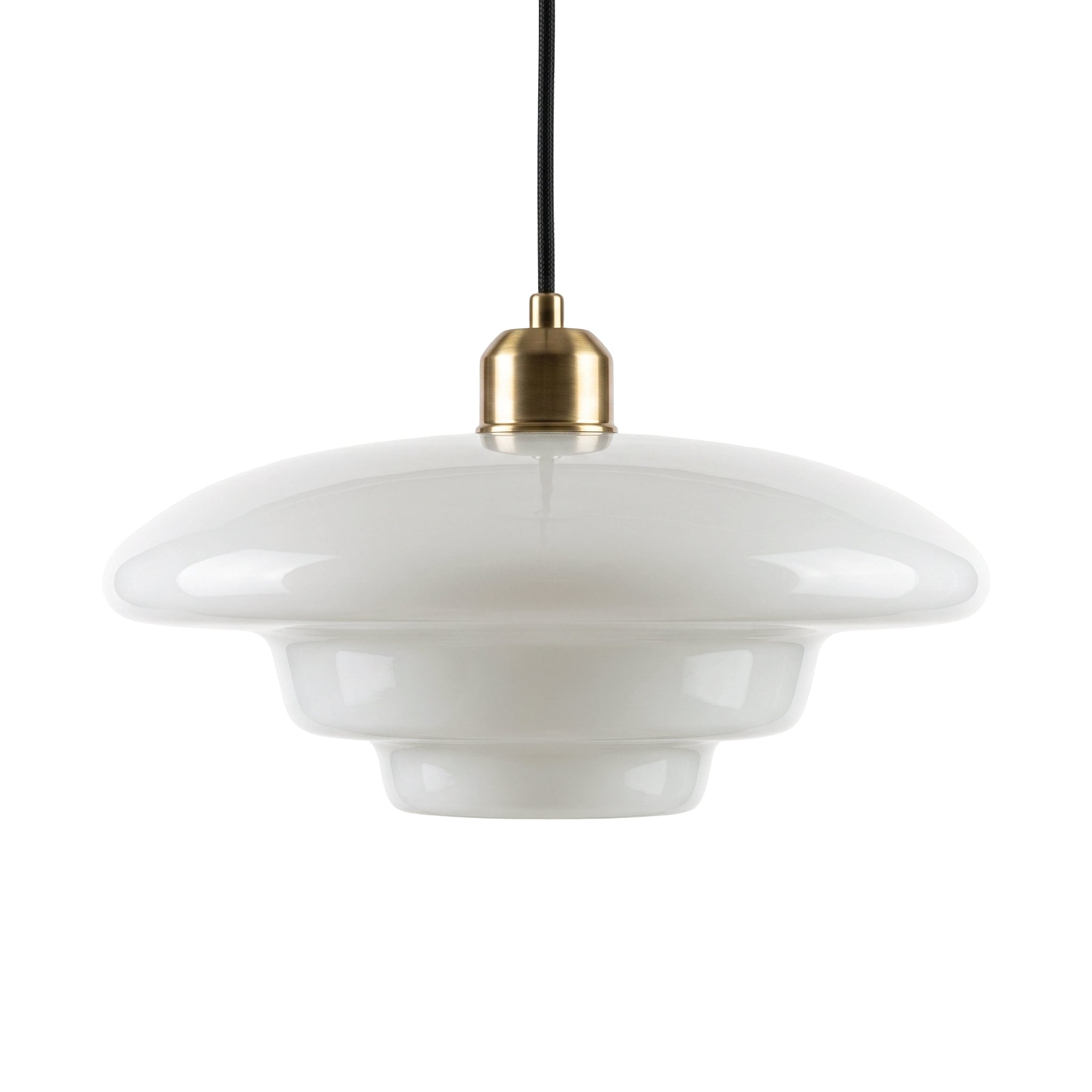 Lámpara colgante vidrio opal  Ø30x140cm E27 - LGLC0207