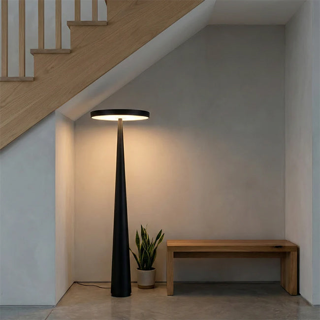 Lámpara de pie metal negro 50X170cm 36W  LED - LGLP0035