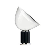 Cargar imagen en el visor de la galería, Lámpara sobremesa metal negro vidrio E27 -LGLS0035
