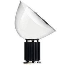 Cargar imagen en el visor de la galería, Lámpara sobremesa metal negro vidrio  E27 -LGLS0055
