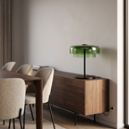 Lámpara sobremesa vidrio verde Ø42x43 cm LED 5W  - LGLS0067