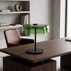 Lámpara sobremesa vidrio verde Ø42x43 cm LED 5W  - LGLS0067