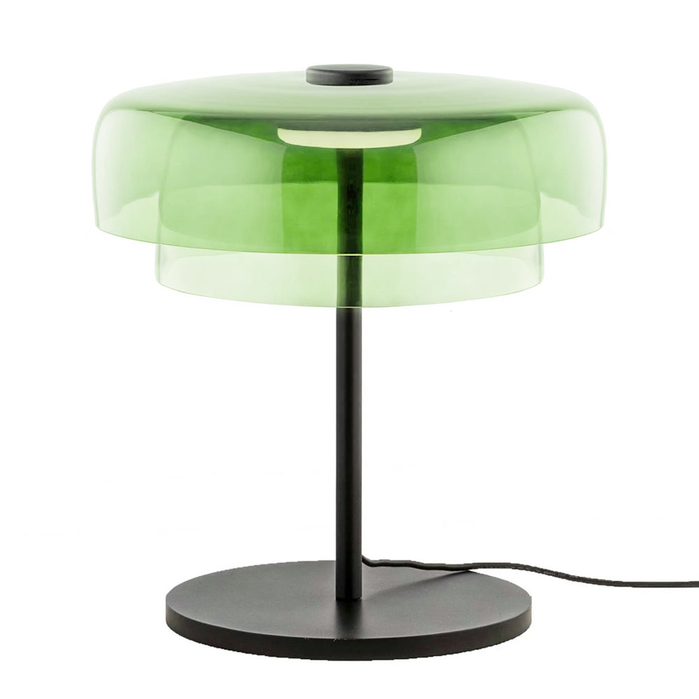Lámpara sobremesa vidrio verde Ø42x43 cm LED 5W  - LGLS0067