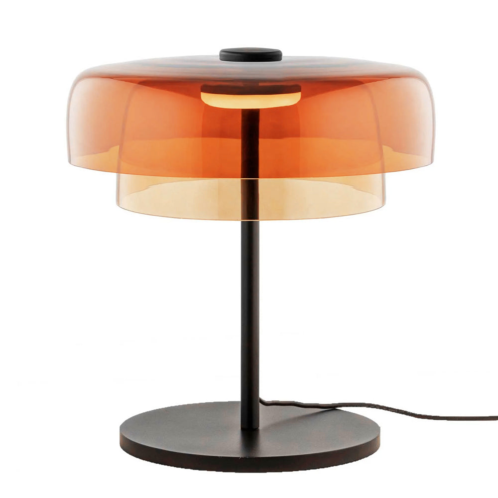 Lámpara sobremesa vidrio naranjo Ø42x43 cm LED 5W  - LGLS0069