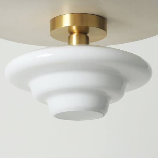 Plafón vidrio opal Ø30 cm E27 - LGPL0017