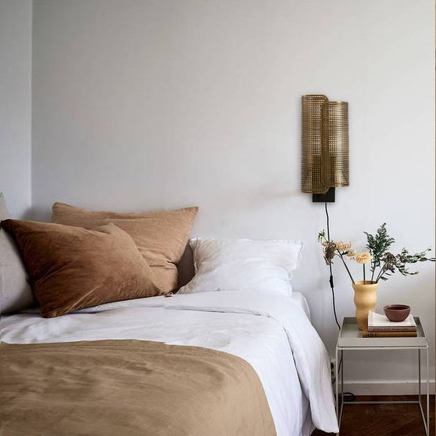 Apliqué metal bronce negro 20x19x45 cm E27 - LLAP0078