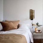 Apliqué metal bronce negro 20x19x45 cm E27 - LLAP0078