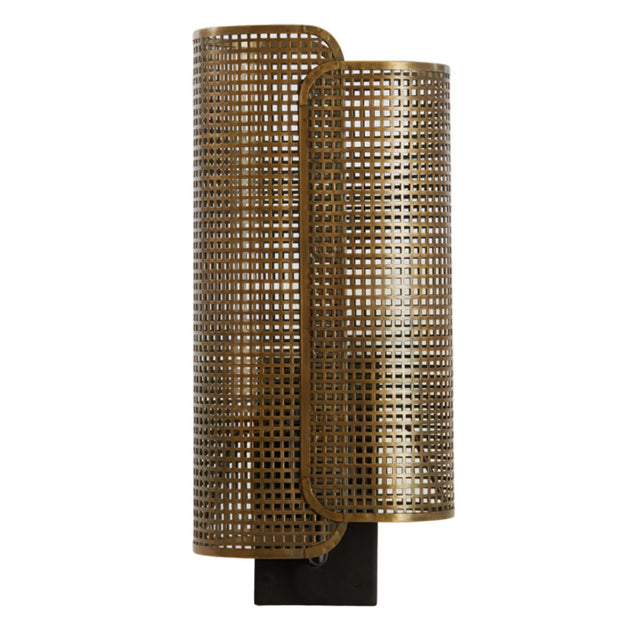 Apliqué metal bronce negro 20x19x45 cm E27 - LLAP0078