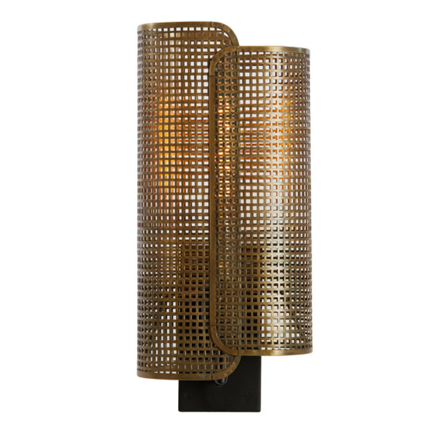 Apliqué metal bronce negro 20x19x45 cm E27 - LLAP0078