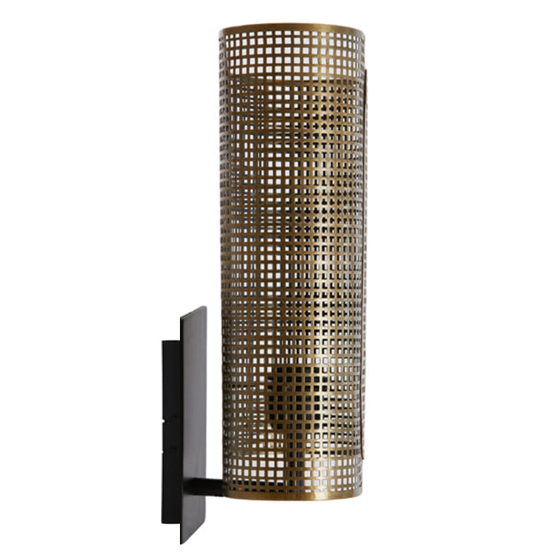 Apliqué metal bronce negro 20x19x45 cm E27 - LLAP0078