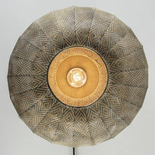 Cargar imagen en el visor de la galería, Apliqué metal oro blanco Ø44 cm E27 - LLAP0082
