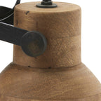 Lámpara de pared  madera marrón negro mate 21x17x19 cm  E27 - LLAP0090