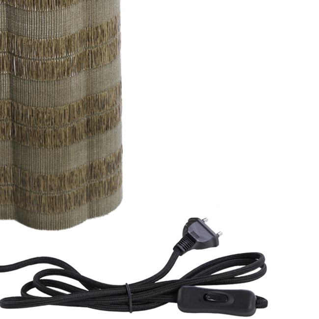 Lámpara de pared textil  verde oliva oscuro 15x10x30 cm E27 - LLAP0091