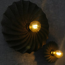 Cargar imagen en el visor de la galería, Lámpara de pared  negro mate Ø39x9 cm E27 - LLAP0094
