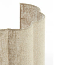 Cargar imagen en el visor de la galería, Lámpara de pared textil lino natural 26x15x40 cm E27- LLAP0099
