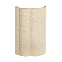 Cargar imagen en el visor de la galería, Lámpara de pared textil lino natural 26x15x40 cm E27- LLAP0099
