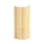 Lámpara de pared ratán natural 15x10x30 cm E27 - LLAP0100