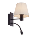 Apliqué lector metal negro mate E27 LED 3W - LLAP0101