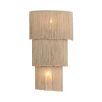 Aplique ratán natural 33x14x55 cm 2 luces E27 - LLAP0102