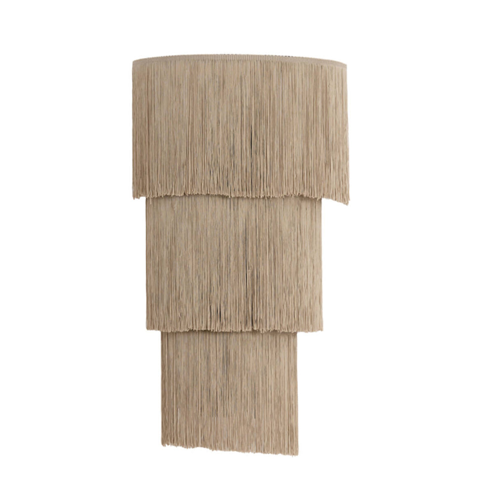 Aplique ratán natural 33x14x55 cm 2 luces E27 - LLAP0102