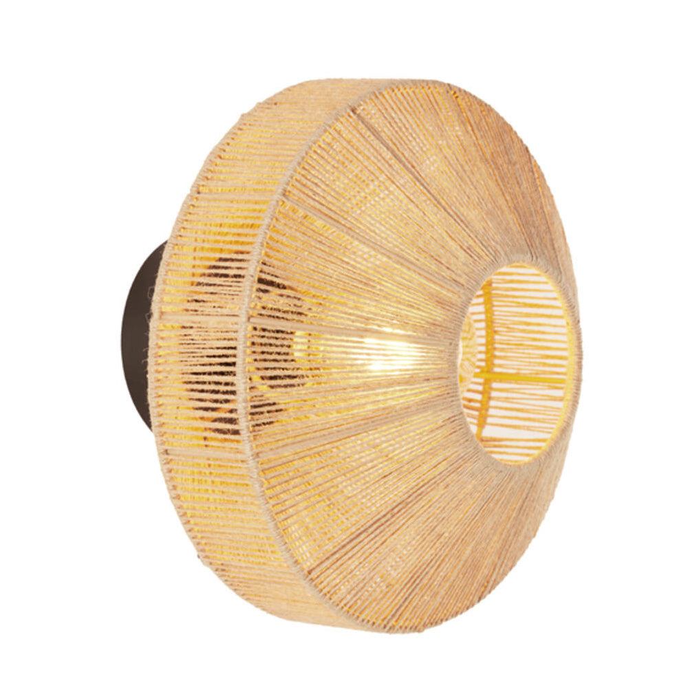 Lámpara de pared yute natural Ø31x31 cm E27 - LLAP0104