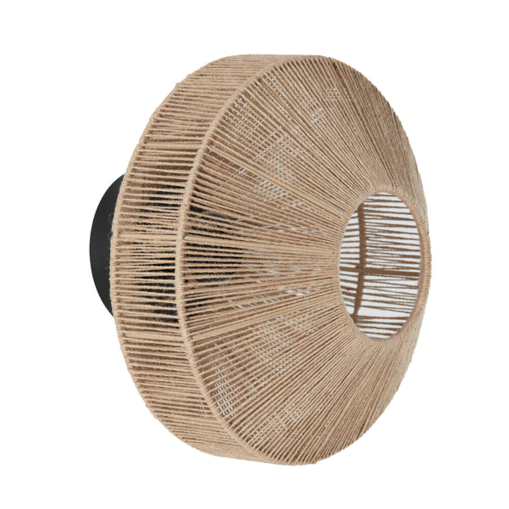 Lámpara de pared yute natural Ø31x31 cm E27 - LLAP0104