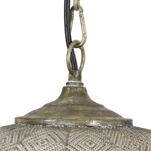 Lámpara colgante metal oro blanco Ø45x58 cm E27 - LLLC0331